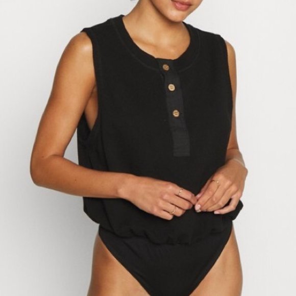 Free People Black Sleeveless Bodysuit - Picture 4 of 11